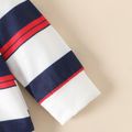 2pcs Baby Boy Striped Long-sleeve Top and Solid Pants Set royalblue image 4