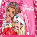 Barbie Noël Enfants Fille Personnage Pull Sweat-shirt Rose image 2