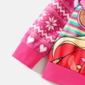 Barbie Kid Girl Christmas Polar Fleece Pink Sweatshirt Pink image 4