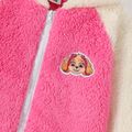 PAW Patrol Little Boy Thickened Thermal Fuzzy Contrast Raglan-sleeve Hooded Coat Hot Pink image 2