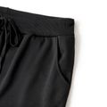 Maternity Drawstring Waist Black Casual Pants Black image 5