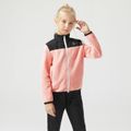 Activewear Kid Boy/Kid Girl Colorblock Stand Collar Polar Fleece Jacket Pink image 4