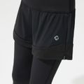 Leggings de shorts pretos de menina de criança de activewear, faux-two Preto image 4