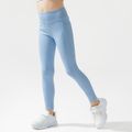 Leggings azuis com bolso lateral de cintura alta para menina activewear Azul image 3
