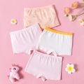 4-Pack Kid Girl Unicorn Print Boxer Briefs Underwear Multi-color image 2