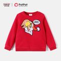 Looney Tunes Kid Girl/Boy Christmas Cotton Polarfleece Pullover Sweatshirt Red-2 image 1