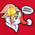 Looney Tunes Kid Girl/Boy Christmas Cotton Polarfleece Pullover Sweatshirt Red-2 image 2