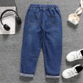 Kid Boy Casual Elasticized Cotton Denim Jeans Blue image 2