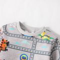 Thomas & Friends 2pcs Toddler Boy Allover Sweatshirt and Colorblock Pants Set Light Grey image 4