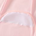 2-pack 100% Cotton Newborn Receiving Blanket Baby Sleeping Bag Swaddles Wrap Blanket & Beanie Hat Set Light Pink image 5