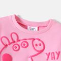 Peppa Pig Toddler Girl puff print Letter Print Pullover Sweatshirt Pink image 4