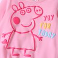 Peppa Pig Toddler Girl puff print Letter Print Pullover Sweatshirt Pink image 5