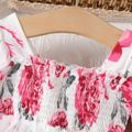 2 unidades Bebé Costuras de tecido Flor grande Bonito Manga comprida Vestidos Vermelho image 3