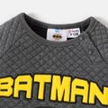Justice League Baby Boy Thickened Quilted Long-sleeve Graphic Jumpsuit Dark Grey image 4
