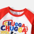 Thomas and Friends Baby Boy/Girl Raglan-sleeve Graphic T-shirt and Sweatpants Set Red image 4