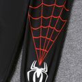 2pcs Kid Boy Spider Web Print Pullover Sweatshirt and Elasticized Pants Set Red image 4