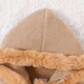 Baby Boy/Girl Faux Fur Trim Hooded Long-sleeve Knitted Sweater Khaki image 5