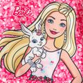 Barbie 2pcs Toddler Girl Stars Bubble Print Pink Sweatshirt and Cotton Pants Set Pink image 3