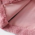 Baby Girl Pink Faux Fur Fluffy Long-sleeve Zipper Thermal Coat Light Pink image 4