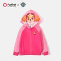 PAW Patrol Toddler Boy/Girl Colorblock Zipper Design Hooded Jacket Pink image 1