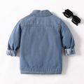 Toddler Boy/Girl Trendy Lapel Collar Cotton Blue Denim Jacket Blue image 2