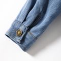 Toddler Boy/Girl Trendy Lapel Collar Cotton Blue Denim Jacket Blue image 5