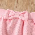2pcs Toddler Girl Sweet Heart Embroidered Pink Sweatshirt and Pants Set Pink image 5