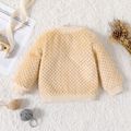 Baby Boy/Girl Thermal Fuzzy Long-sleeve Button Cardigan Apricot image 2