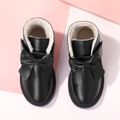 Toddler / Kid Black Bow Decor Fleece Lined Thermal Snow Boots Black image 3