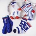 4-pairs Toddler / Kid Letter Graphic Crew Socks Set Multi-color image 2