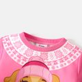 PAW Patrol Toddler Girl/Boy Christmas Snowflake Print Sweatshirt Pink image 4