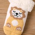 Baby / Toddler Fluffy Trim Cartoon Non-slip Socks Pale Yellow image 4