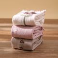 3-pairs Baby Floral Jacquard Long Stockings Set Multi-color image 3