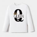 Go-Neat Water Repellent and Stain Resistant Family Matching KING & QUEEN Long-sleeve Tee White image 5