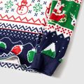 Natal Look de família Manga comprida Conjuntos de roupa para a família pijama apertado colorido image 5