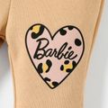 Barbie Baby Girl Graphic Print Flared Pants Khaki image 4