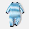 Thomas & Friends Baby Boy/Girl Striped Long-sleeve Graphic Button Jumpsuit BLUEWHITE image 3