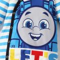 Thomas & Friends قطعة واحدة مواليد للجنسين كم طويل زر مركبة أزرق أبيض image 2