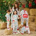 Christmas Dinosaur Print Family Matching Long-sleeve Hooded Onesies Pajamas Sets (Flame Resistant) Multi-color image 4