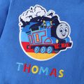 Thomas & Friends Baby Boy Embroidered Graphic Blue Thickened Polar Fleece Long-sleeve Romper BLUEWHITE image 4
