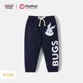 Looney Tunes Baby Boy/Girl Animal & Letter Print Sweatpants or Long-sleeve Ribbed Romper Royal Blue image 1
