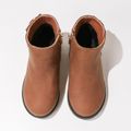 Toddler / Kid Buckle Side Zipper Boots Brown image 4