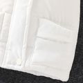 Neonato Unisex Con cappuccio Essenziale Senza maniche Cappotto/Giacca Bianco image 4