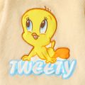 Looney Tunes Baby Boy/Girl Cartoon Graphic Long-sleeve Fuzzy Pullover Beige image 4