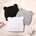 3-pack Baby Minimalist Solid Beanie Hat Set Multi-color image 2