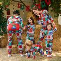 Christmas Family Matching Allover Print Long-sleeve Zipper Onesies Pajamas (Flame Resistant) Colorful image 4