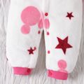 Baby Star Allover Long-sleeve Fluffy Jumpsuit Hot Pink image 5