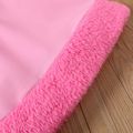 Kid Girl Fleece Splice Hem Elasticized Pink Skirt Pink image 3