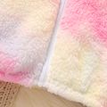 Baby Girl Colorful Tie Dye Thermal Fuzzy Long-sleeve Zipper Jacket Colorful image 5