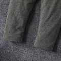3pcs Toddler Girl Basic Textured Scarf & Sweatshirt and Elasticized Leggings Set White image 5